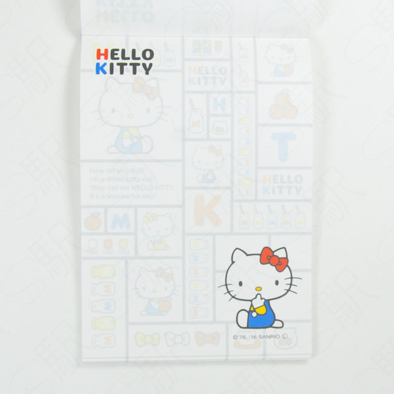 Sanrio A6-Size Memo Pad - Hello Kitty Square